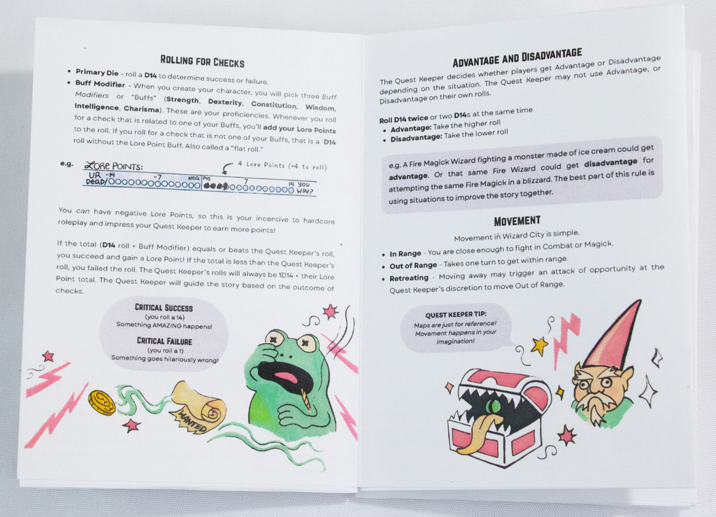 Wizard City RPG - Quickstart Zine